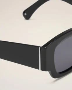 Lunettes De Soleil 75001 Noires En Acétate