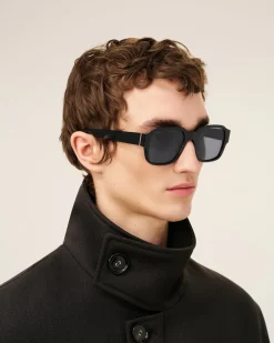 Lunettes De Soleil 75006 Noires En Acétate