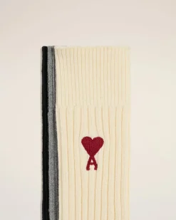 Pack Trois Chaussettes Tricolores En Coton