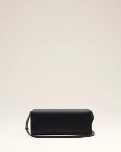 Pochette Noire Mimi En Cuir Lisse
