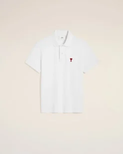 Polo Blanc Ami De Coeur En Coton Organique