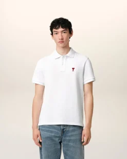 Polo Blanc Ami De Coeur En Coton Organique