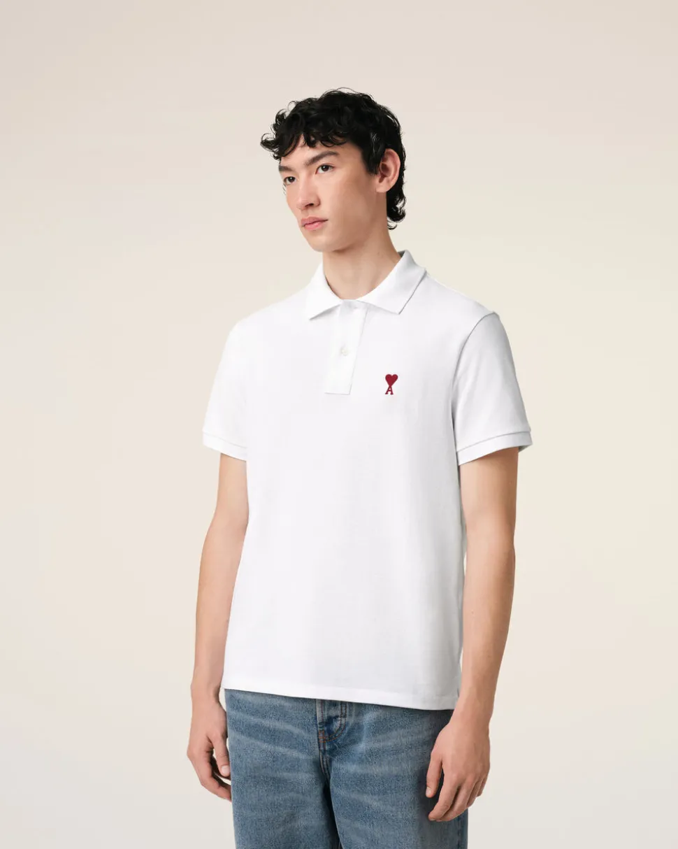 Polo Blanc Ami De Coeur En Coton Organique