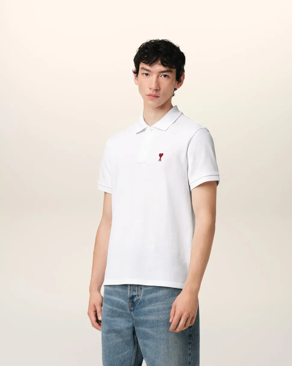 Polo Blanc Ami De Coeur En Coton Organique