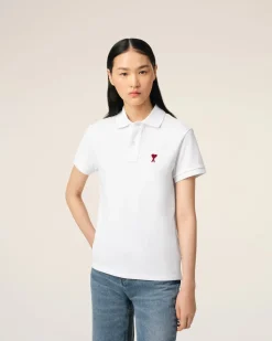 Polo Blanc Ami De Coeur En Coton Organique