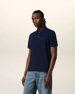 Polo Bleu Ami De Coeur En Coton Organique