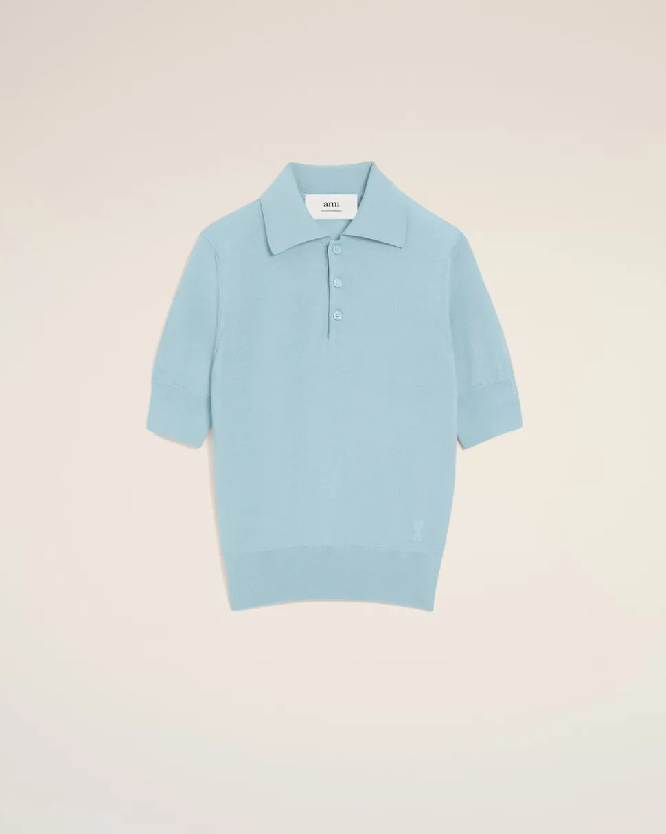 Polo Bleu Ami De Coeur En Laine