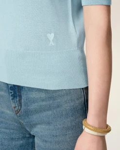 Polo Bleu Ami De Coeur En Laine