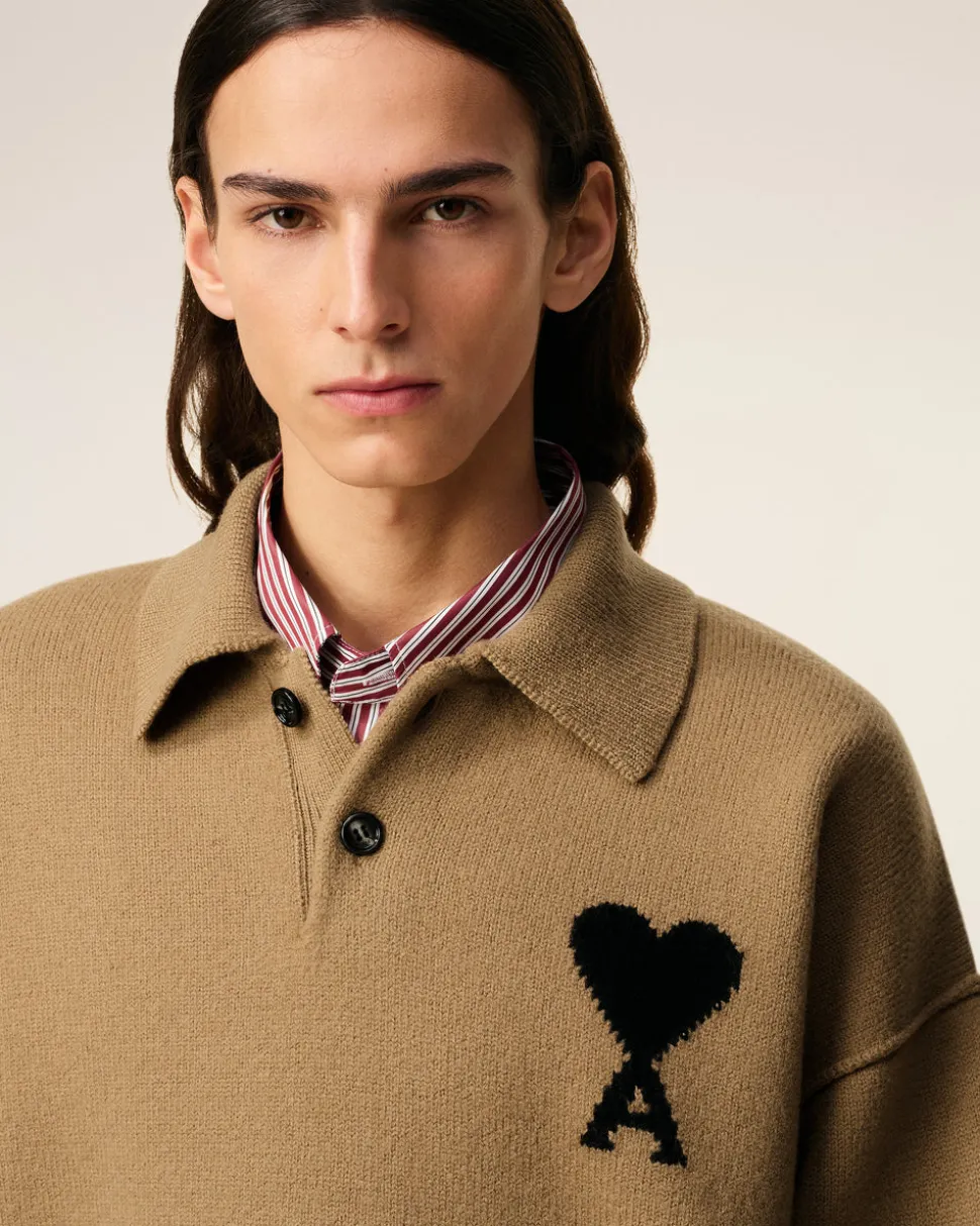 Polo Marron Ami De Coeur En Laine