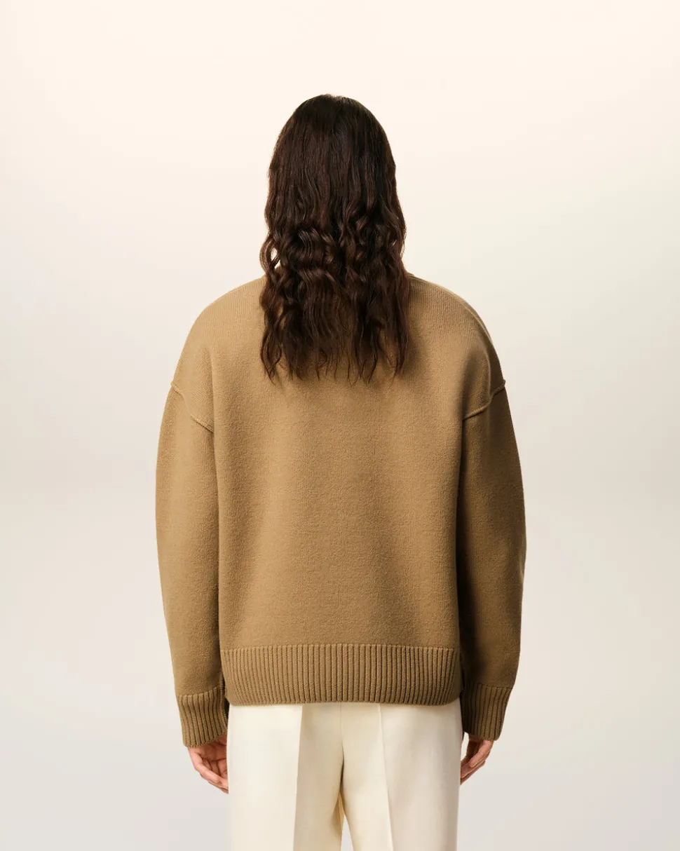 Polo Marron Ami De Coeur En Laine