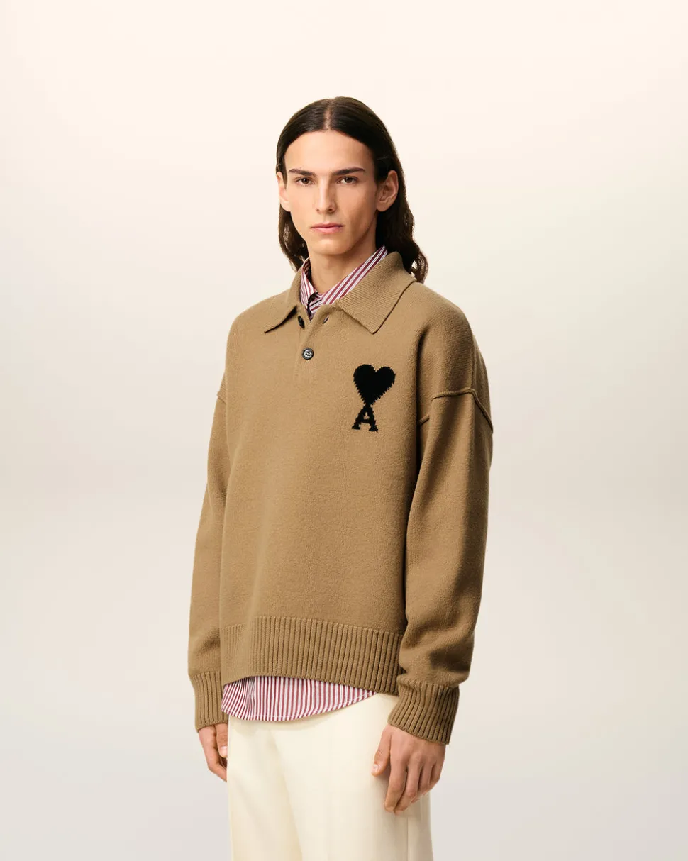 Polo Marron Ami De Coeur En Laine