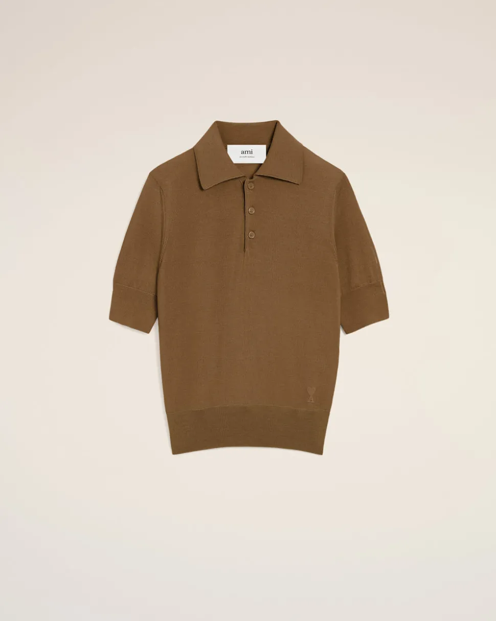 Polo Marron Ami De Coeur En Laine