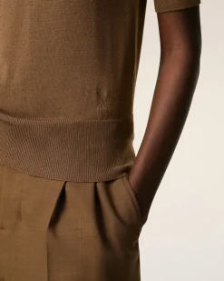 Polo Marron Ami De Coeur En Laine