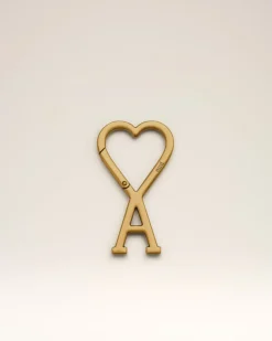 Porte Clés Doré Mousqueton Ami De Cœur En Métal