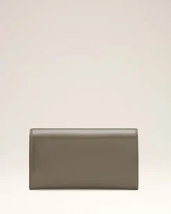 Portefeuille Continental Gris Paris Paris En Cuir Glacé