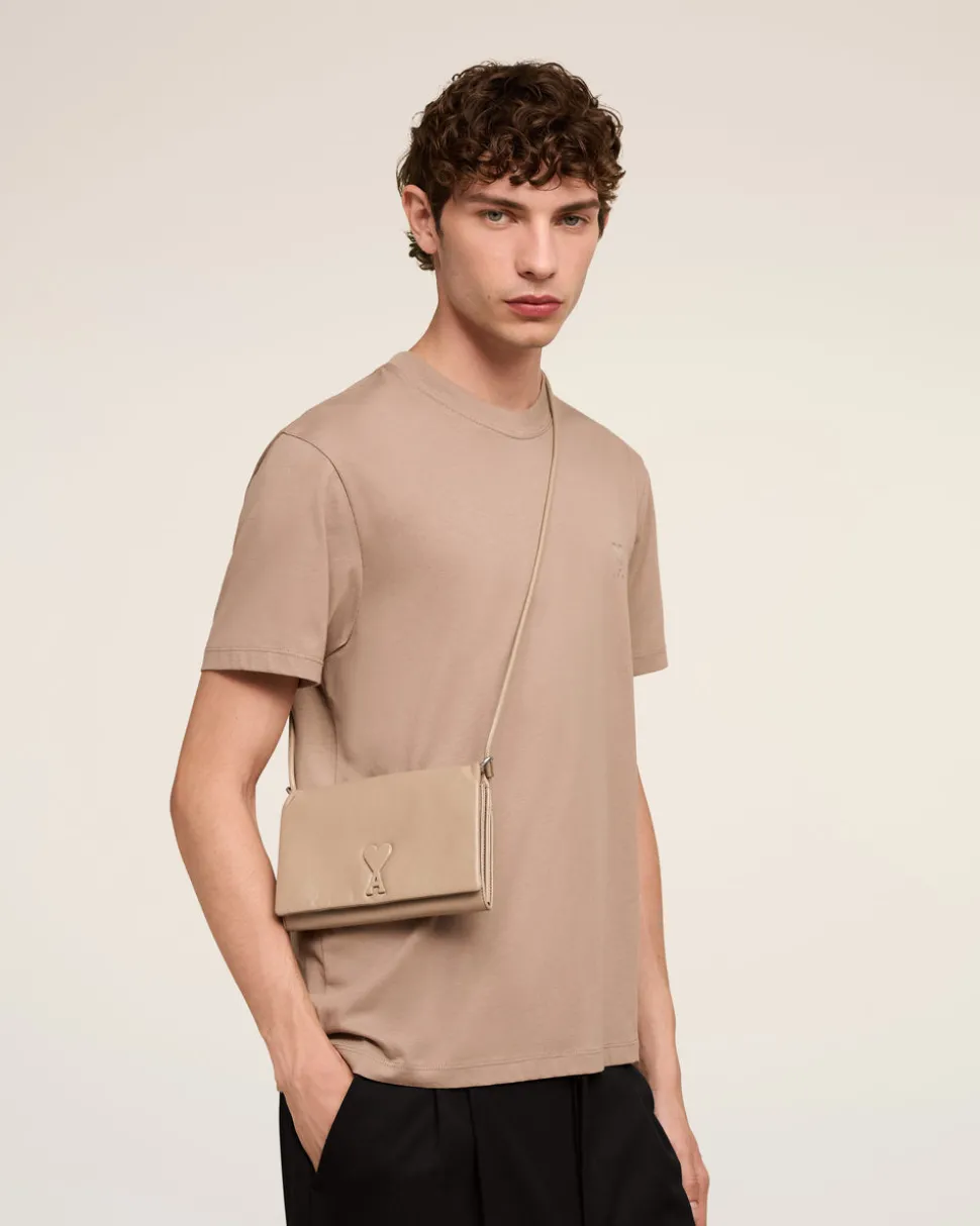 Portefeuille Noir Bandoulière Voulez-Vous En Cuir