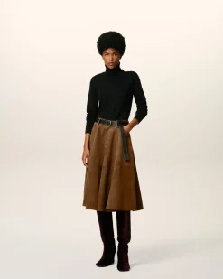 Pull Noir Col Roulé Ami De Coeur En Laine