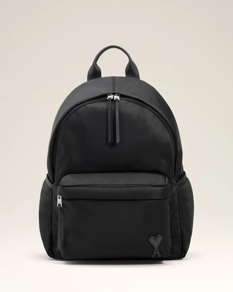 Sac A Dos Noir Marcel En Nylon Ouatiné