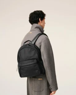 Sac A Dos Noir Marcel En Nylon Ouatiné