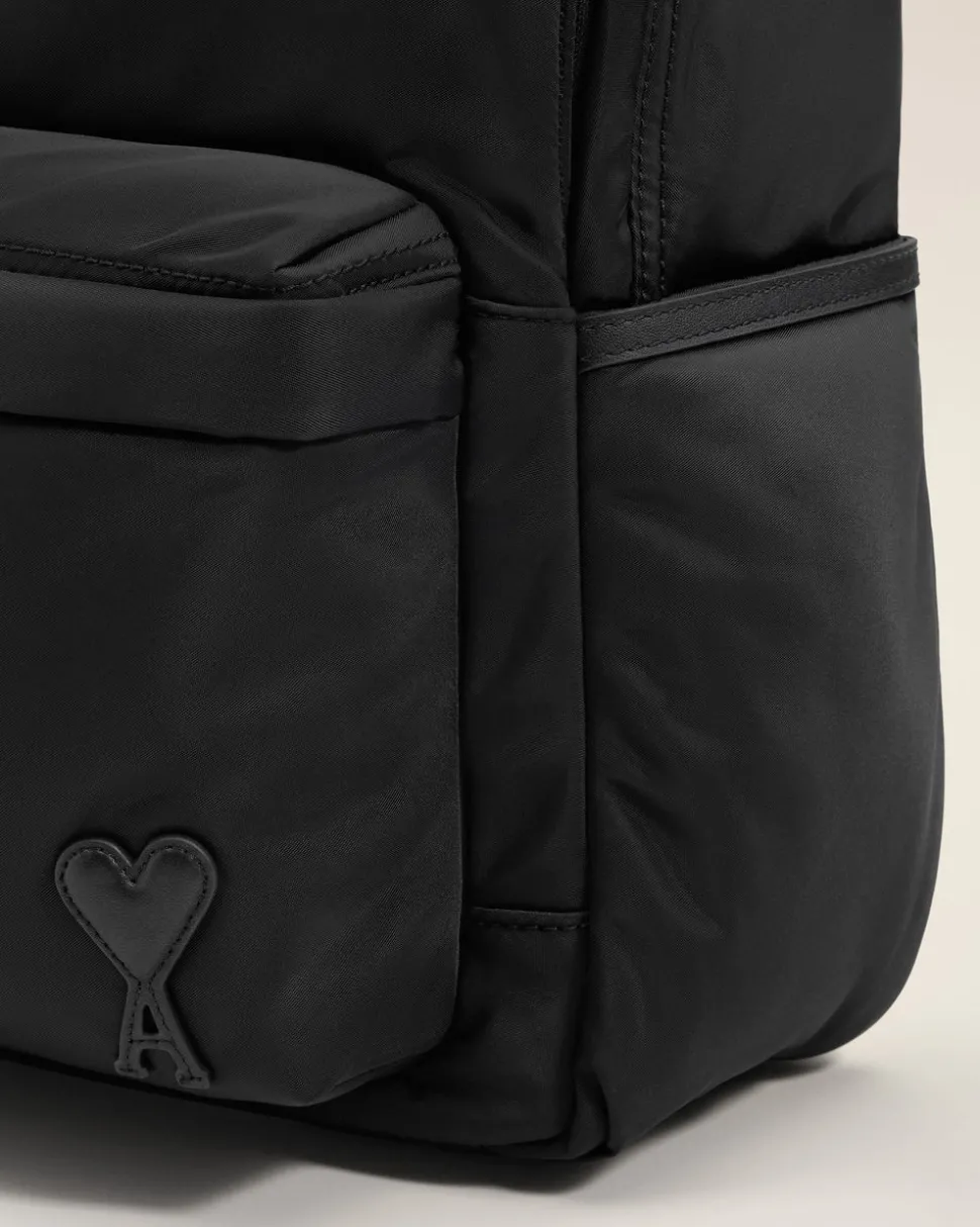 Sac A Dos Noir Marcel En Nylon Ouatiné