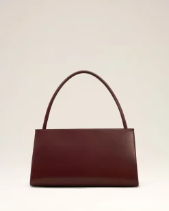 Sac Bordeaux Mimi En Cuir Lisse