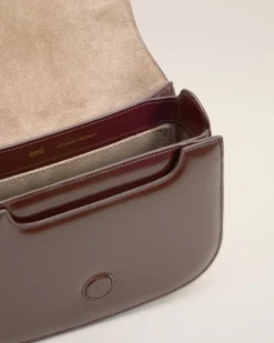 Sac Bordeaux Paris Paris En Cuir Glacé