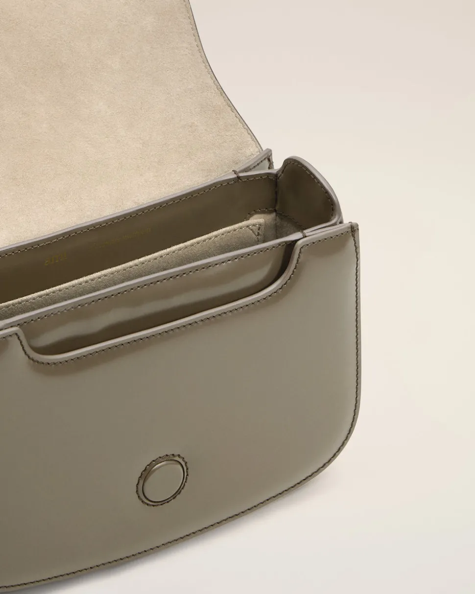 Sac Gris Paris Paris En Cuir Glacé