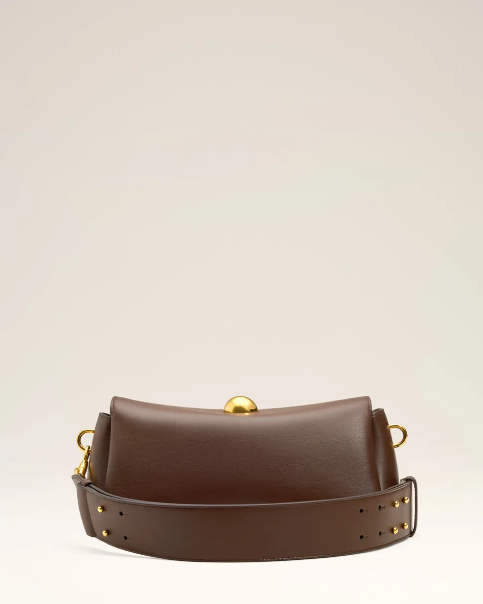 Sac Marron Carrousel En Cuir Lisse