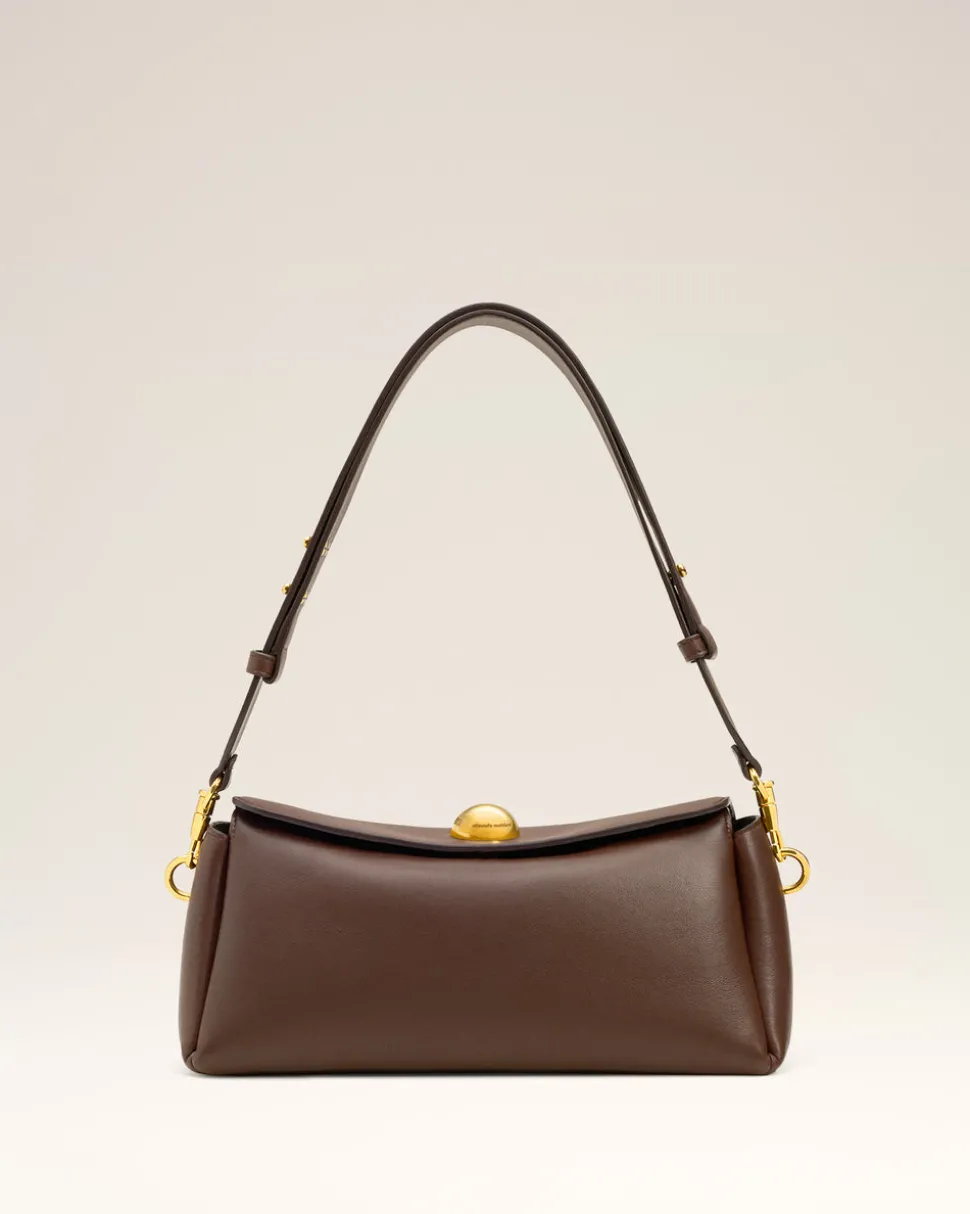 Sac Marron Carrousel En Cuir Lisse