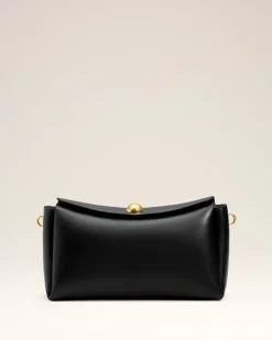 Sac Noir Carrousel Moyen En Cuir Lisse