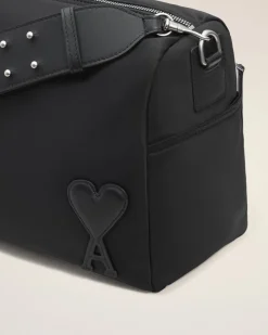 Sac Noir Marcel Large En Nylon Ouatiné