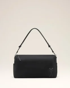 Sac Noir Marcel Large En Nylon Ouatiné