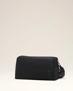 Sac Noir Marcel Large En Nylon Ouatiné