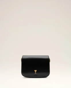 Sac Noir Paris Paris En Cuir Glacé