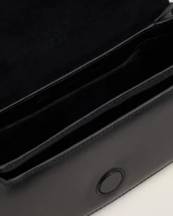 Sac Porté Épaule Paris Paris Noir En Cuir