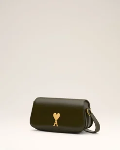 Sac Porté Épaule Paris Paris Vert En Cuir