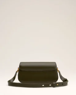 Sac Porté Épaule Paris Paris Vert En Cuir