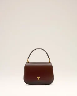 Sac Top Handle Bordeaux Paris Paris En Cuir Glacé