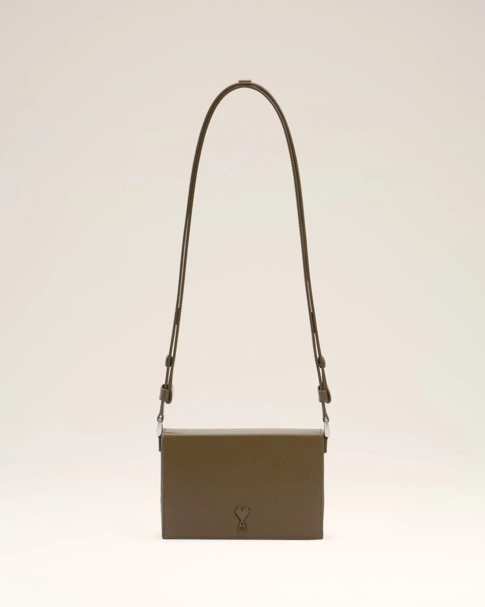Sac Vert Lunch Box Ami De Coeur En Cuir Lisse