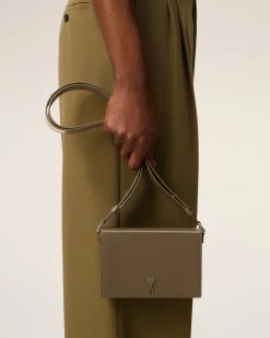 Sac Vert Lunch Box Ami De Coeur En Cuir Lisse