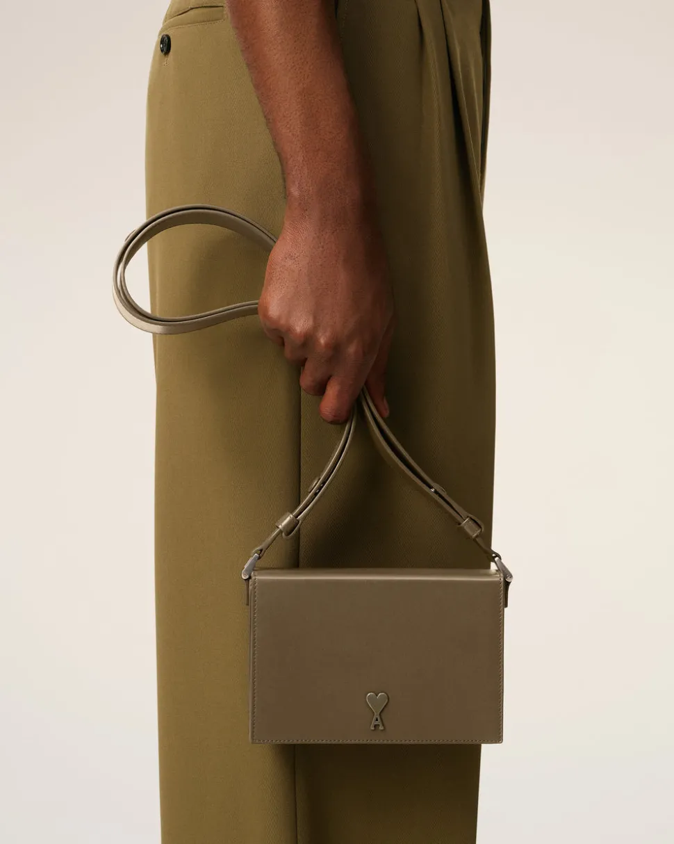 Sac Vert Lunch Box Ami De Coeur En Cuir Lisse