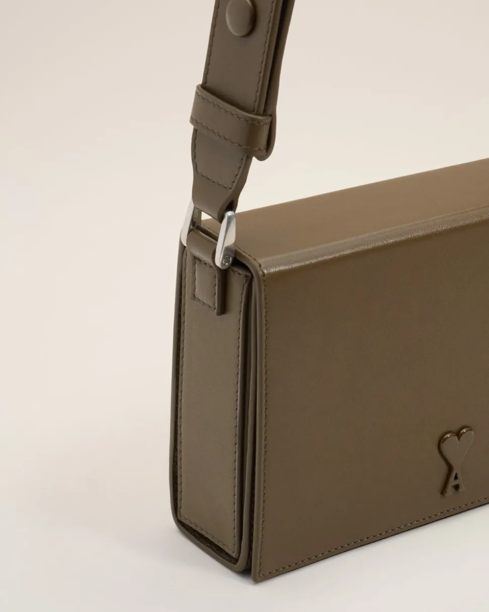 Sac Vert Lunch Box Ami De Coeur En Cuir Lisse