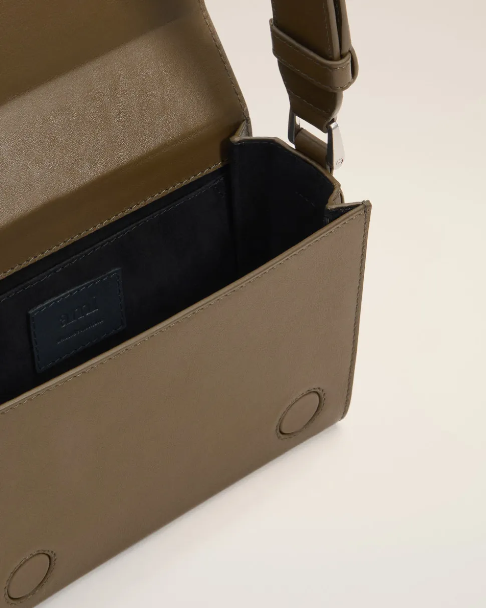 Sac Vert Lunch Box Ami De Coeur En Cuir Lisse