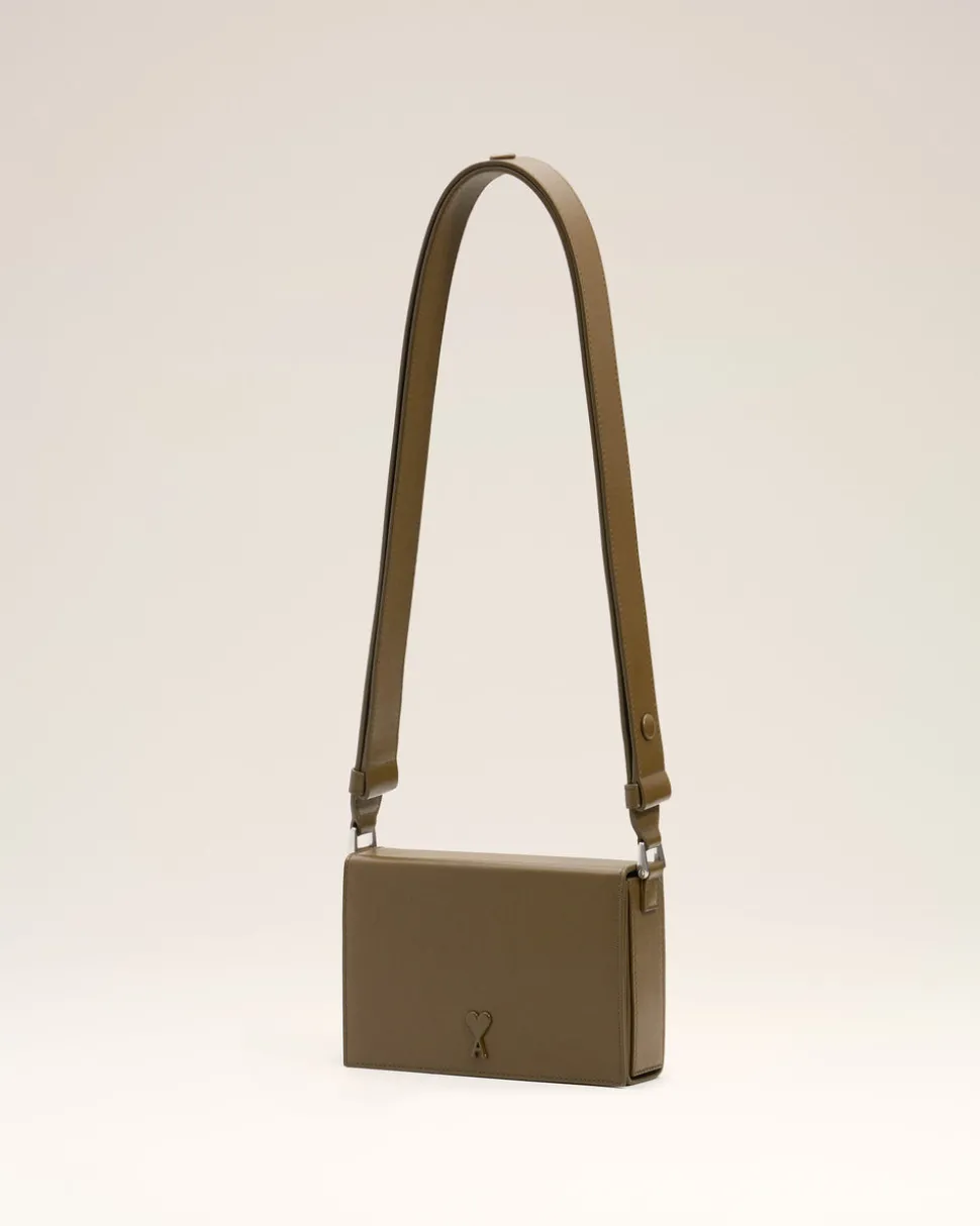 Sac Vert Lunch Box Ami De Coeur En Cuir Lisse