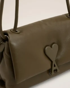 Sac Voulez-Vous Kaki En Cuir