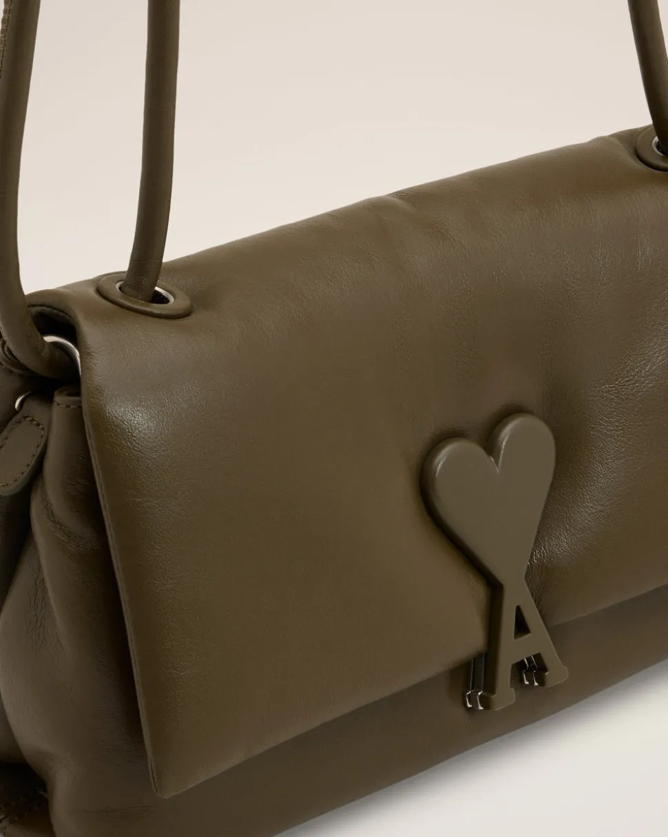 Sac Voulez-Vous Kaki En Cuir