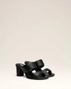Sandales Piano Noires En Cuir