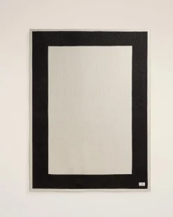 Serviette De Plage Beige Bicolore En Coton