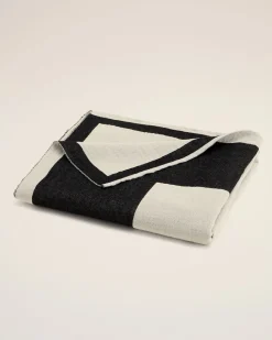 Serviette De Plage Beige Bicolore En Coton