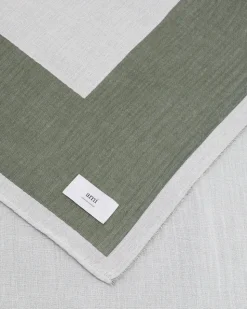 Serviette De Plage Noire Bicolore En Coton